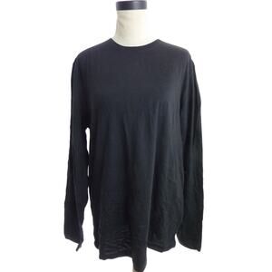 NWT Everlane Uniform Long Sleeve in Vintage Black T Shirt L